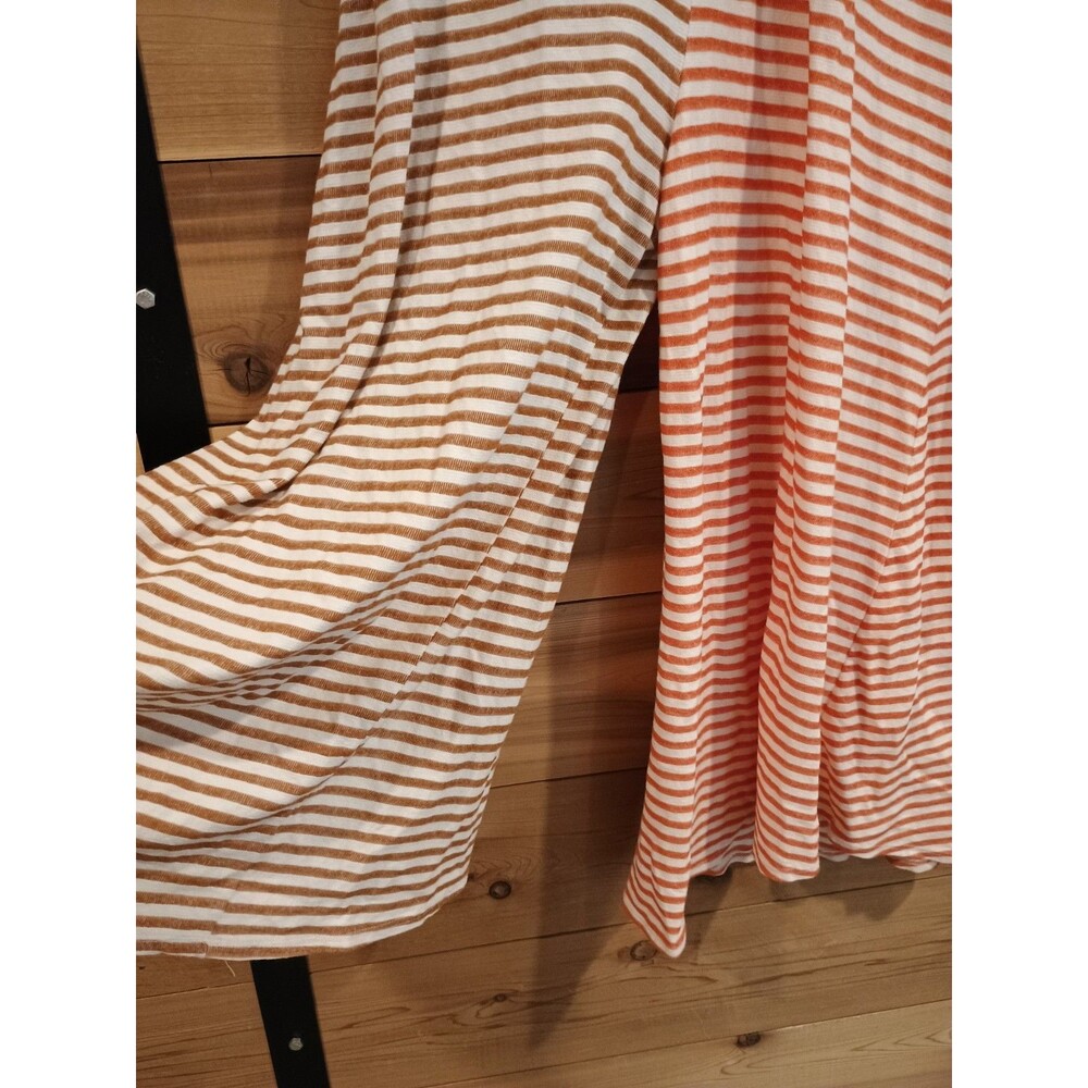 Bucket List Striped Two Tone Wide Leg Jumpsuit Small Medium Beach Lounge - Picture 2 of 8